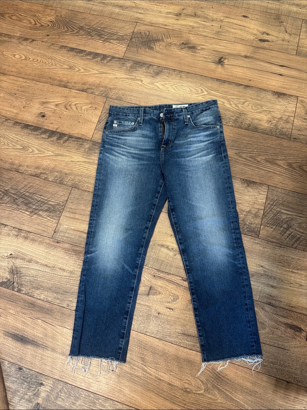 Women’s AG ex boyfriend slouchy slim straight leg jeans 28